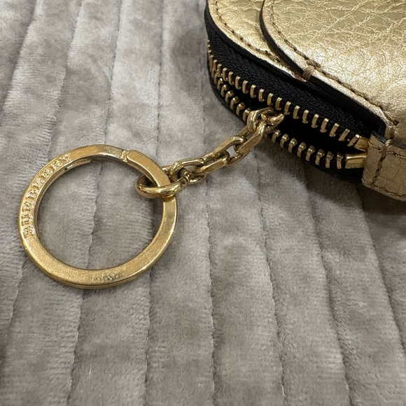 Burberry Black and Gold Leather Pouch - Picture 4 of 10